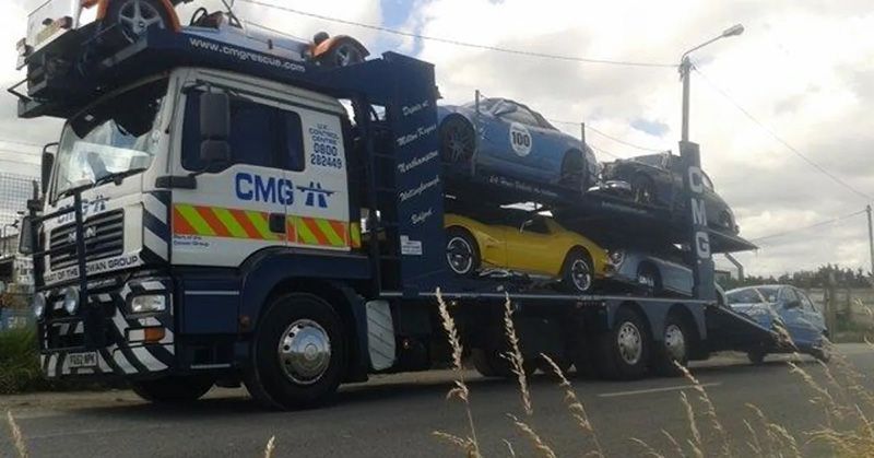 CMG Vehicle Transporting Cars