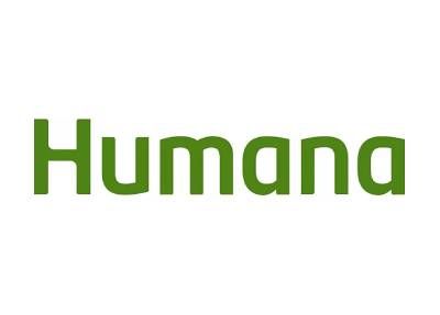 Humana logo in green letters.