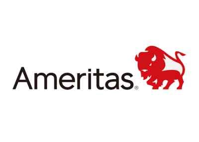 Ameritas logo: Red bison icon next to the word 