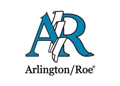 Logo for Arlington/Roe. Teal 