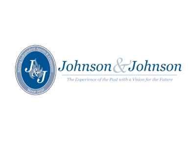 Johnson & Johnson logo: Blue oval with 