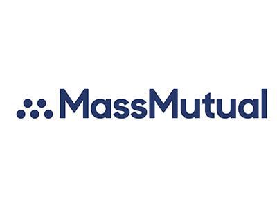 MassMutual logo in dark blue with clustered dots and text on white background.