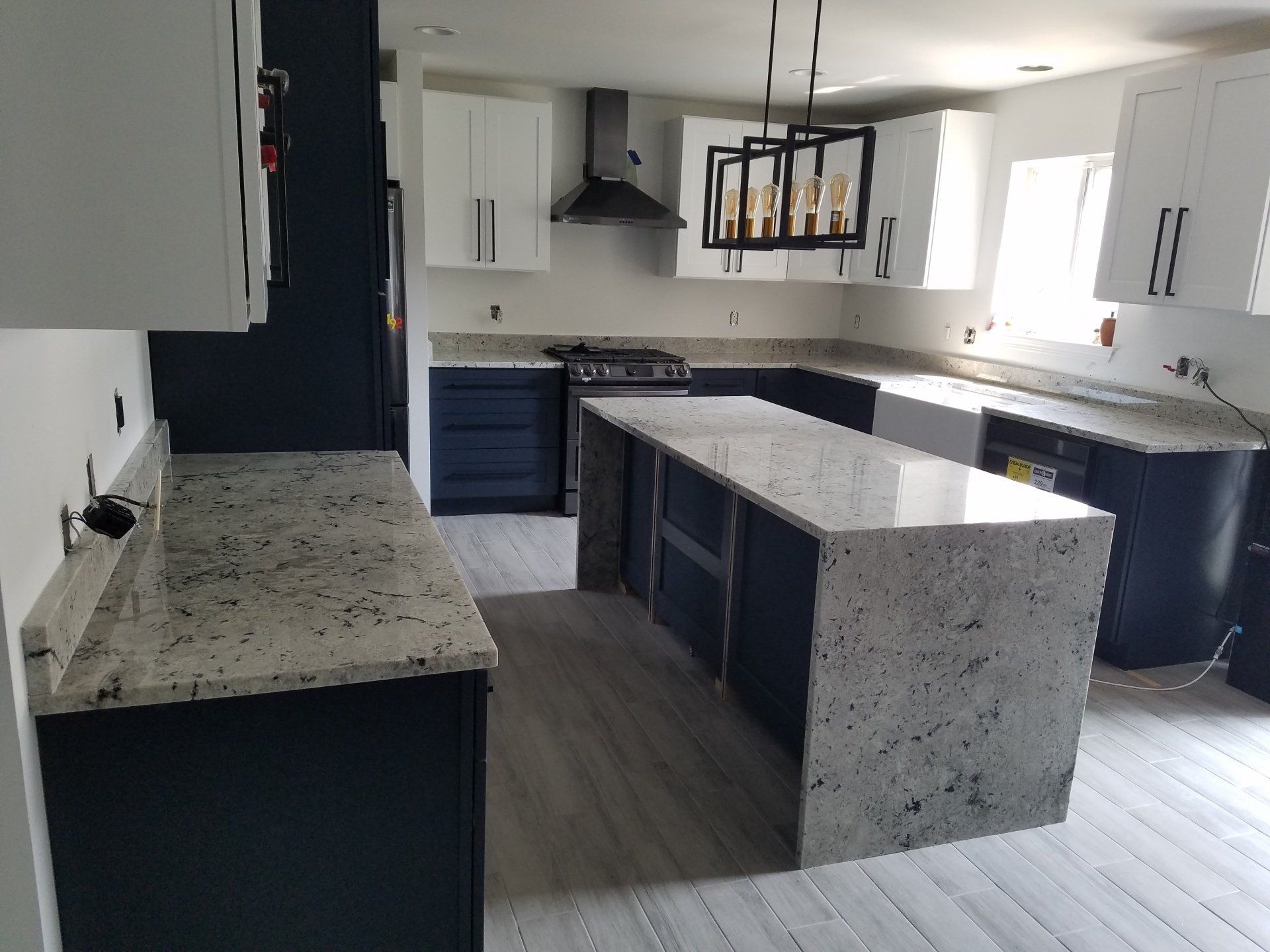 Granite countertops in a luxury Indiana apartment