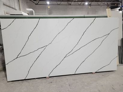 A sample of a quartz kitchen countertop
