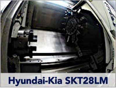 Our Hyundai-Kia SKT28LM CNC turning machine is ready to turn your parts with a high degree of precision and repeatability.