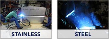 Welding services include steel, stainless, and aluminum welding fabrication.