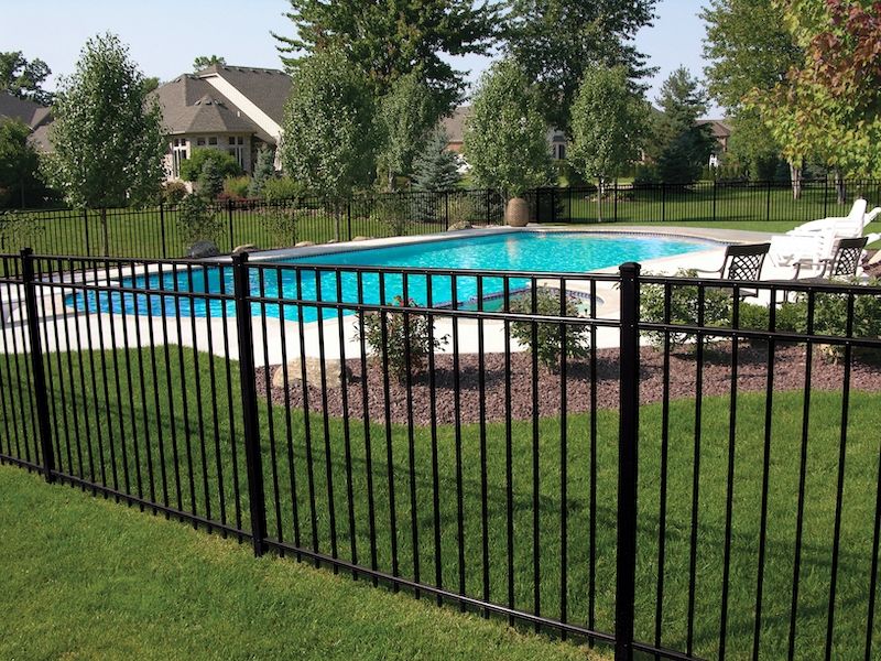 Elegant Pool with Fence — Chesterfield, MI — Radiance Aluminum Fence, Inc.