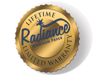 Radiance Aluminum Fence Limited Warranty Seal