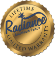 Radiance Aluminum Fence Lifetime Limited Warranty