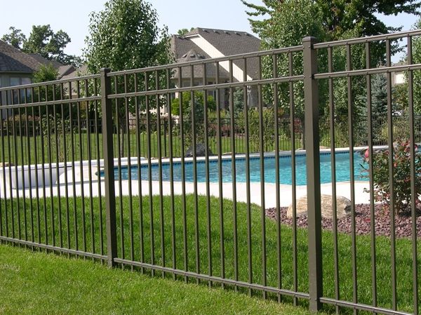 Residential Area with Pool Fence — Chesterfield, MI — Radiance Aluminum Fence, Inc.