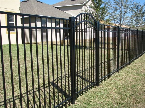 Black Aluminum Fence with Gate — Chesterfield, MI — Radiance Aluminum Fence, Inc.