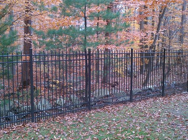Fence Near the Trees — Chesterfield, MI — Radiance Aluminum Fence, Inc.