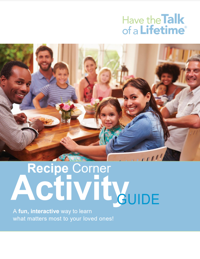 Recipe Corner Activity