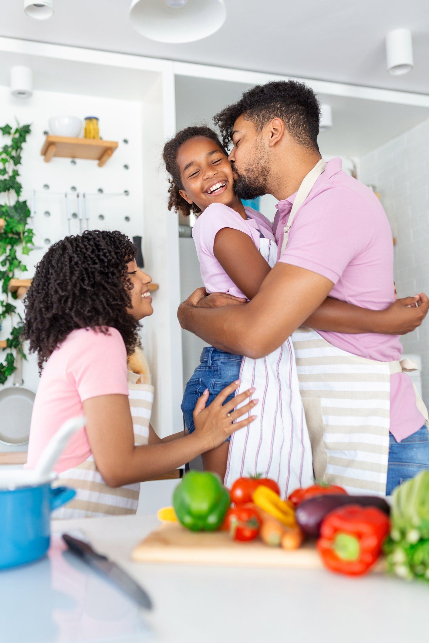 Happy Family Cooking Healthy Food — St. Marys, GA — Coastal Wellness Family Medicine