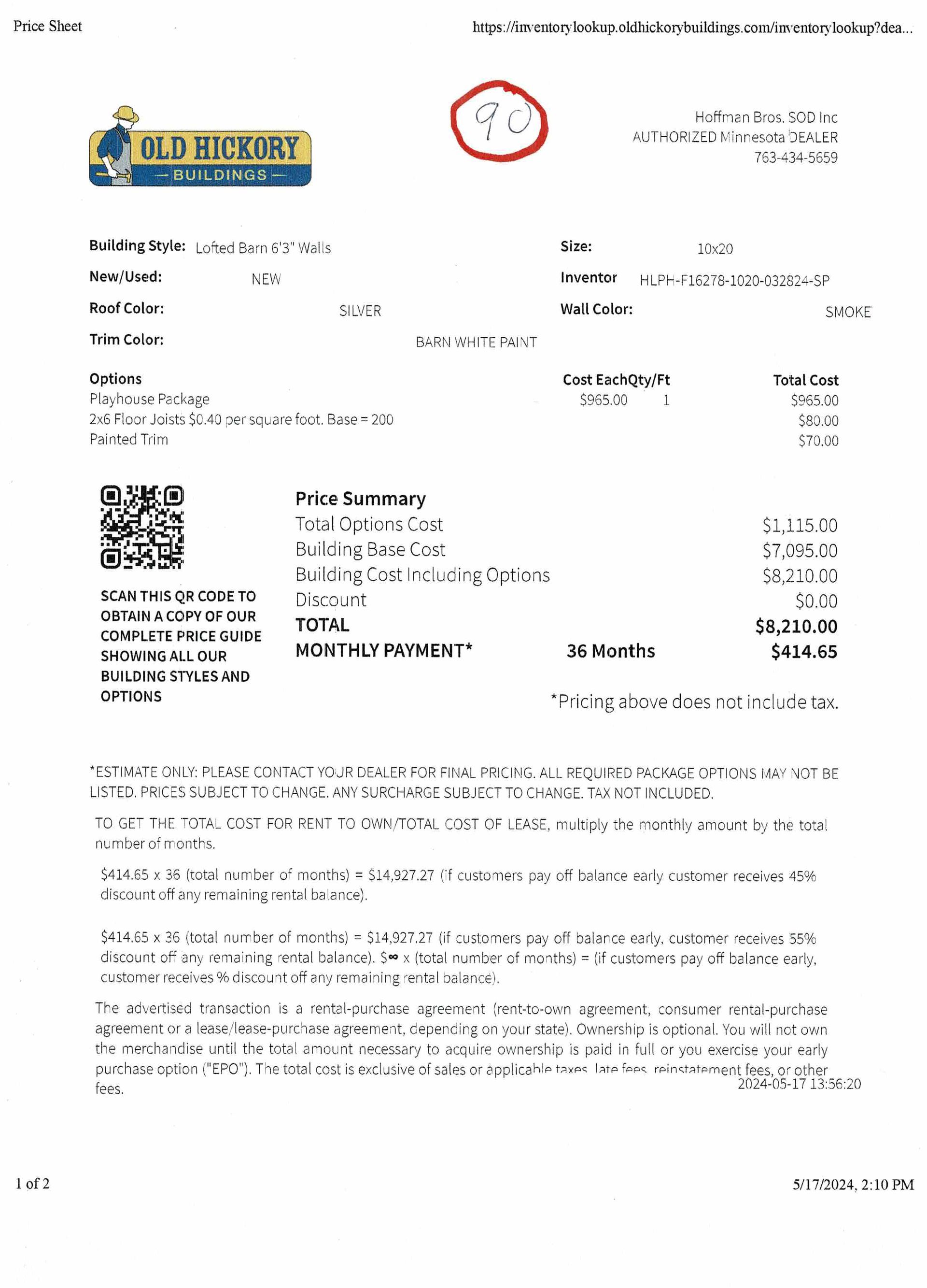 Shed 90 Papers | East Bethel, MN | Hoffman Bros. Sod, Inc.