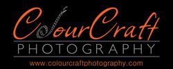 Logo for ColourCraft Photography. Text in orange script reads 
