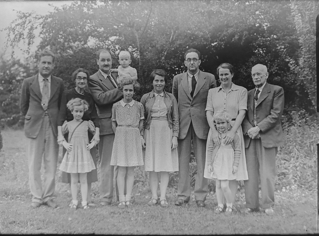 black and white photo of extended family reminding us we all die