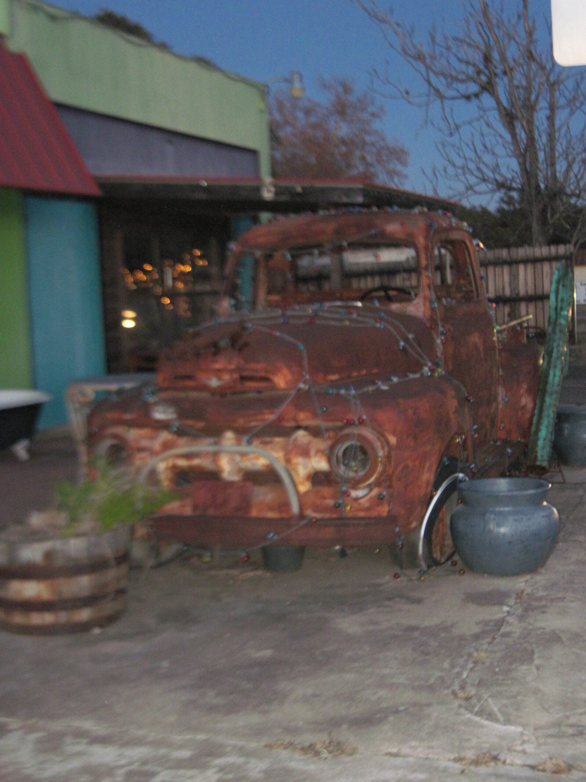 old rusty truck reminds us that we will not live forever