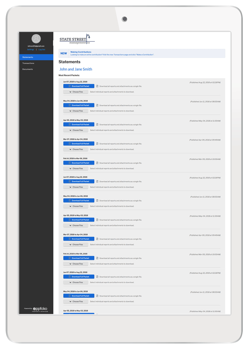 Online Owner Statements APM Lllp Fargo North Dakota