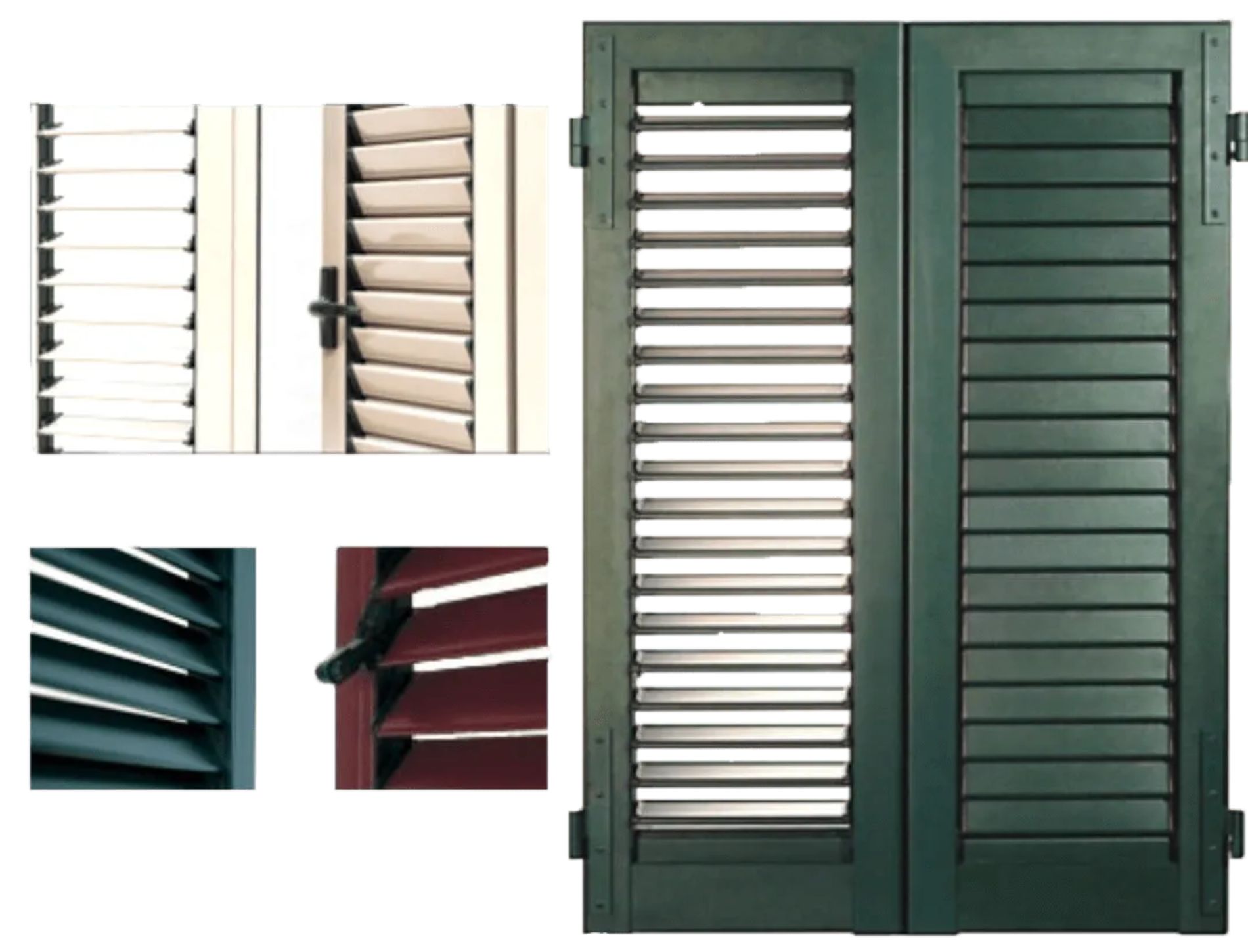 persiane di vari colori