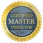 A certified master inspector cmi seal is issued by the master inspector board.