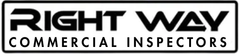 A logo for Right Way Commercial Inspectors on a white background