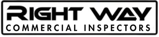 A logo for Right Way Commercial Inspectors on a white background
