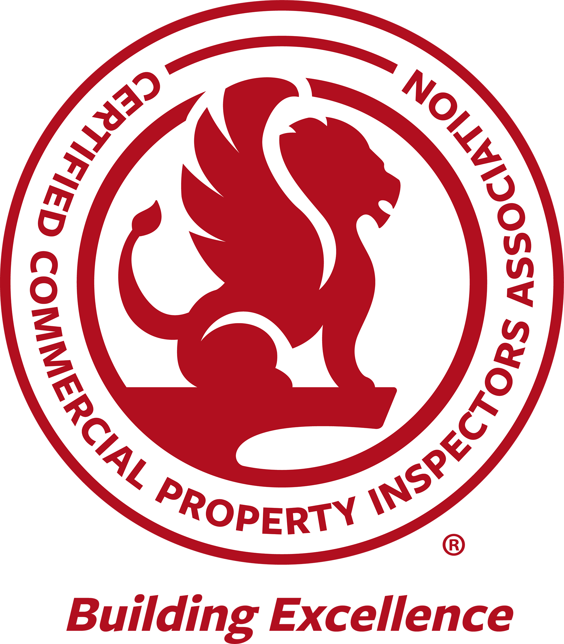 A certified commercial property inspector building excellence logo
