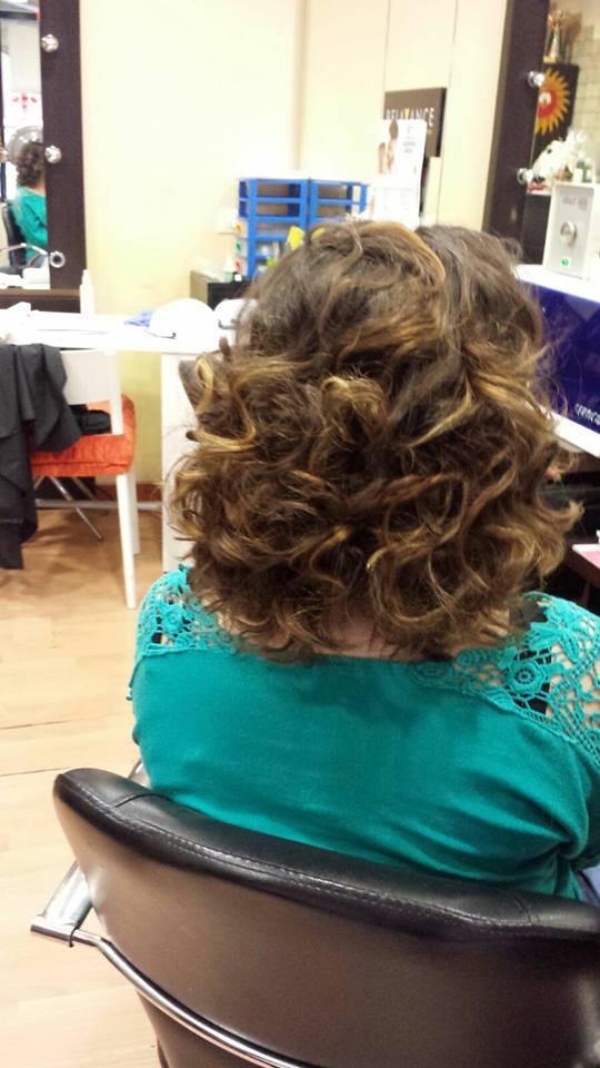 Acconciatura con boccoli