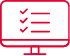 Checklist on a computer screen.