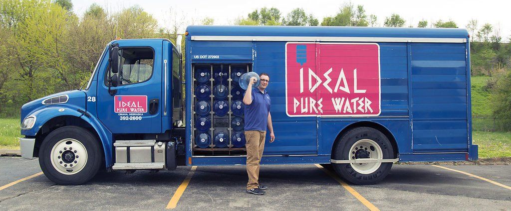 ideal pure water delivery truck