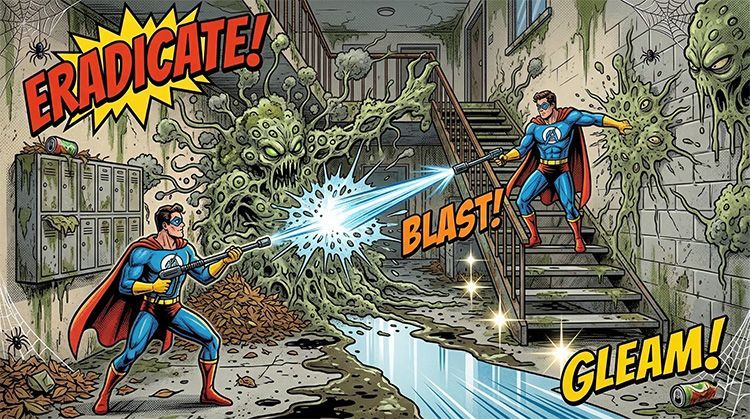 Building soft washing