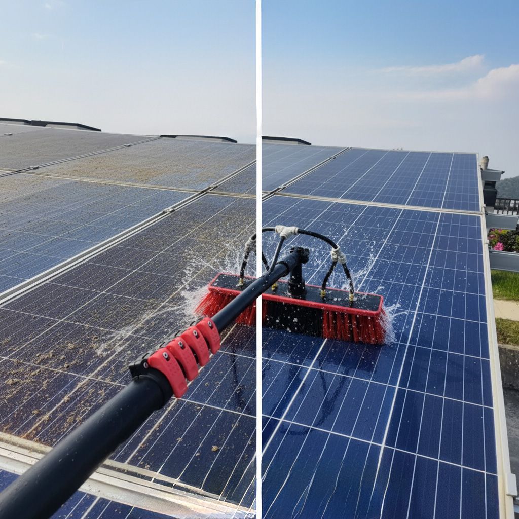 Solar panel cleaning