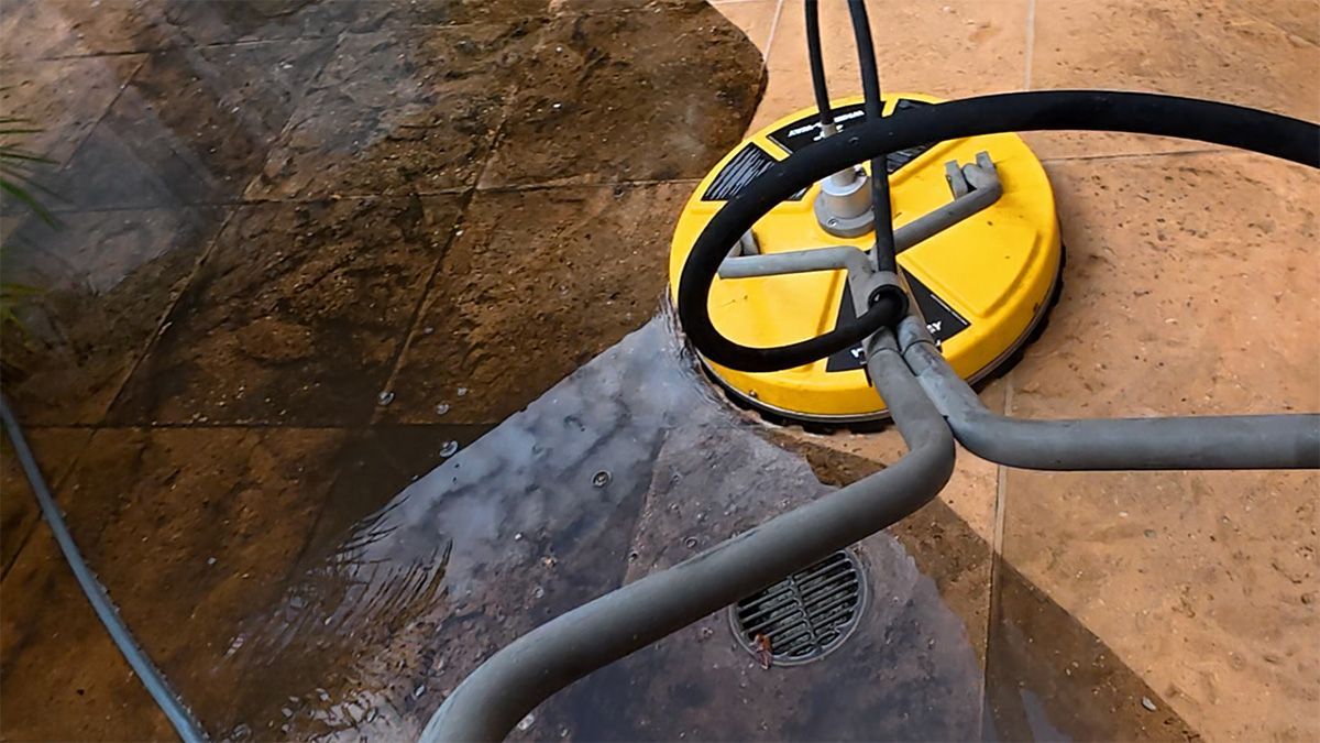Surface cleaning of patio