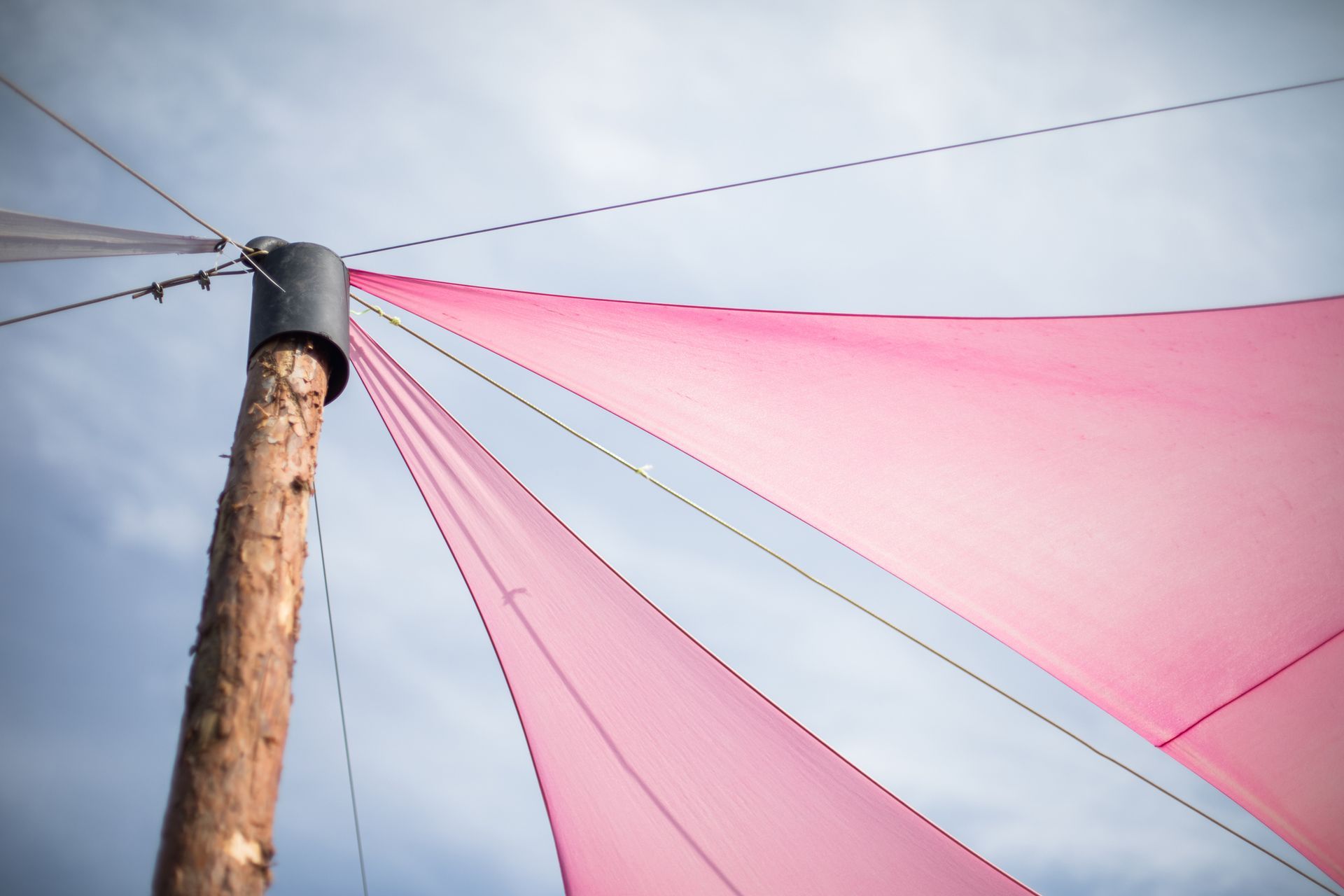Pink shade sails Pink shade sails