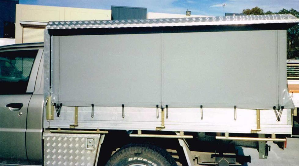 Truck Blinds Pulley — Capalaba, Qld — M & M Tarp Repairs