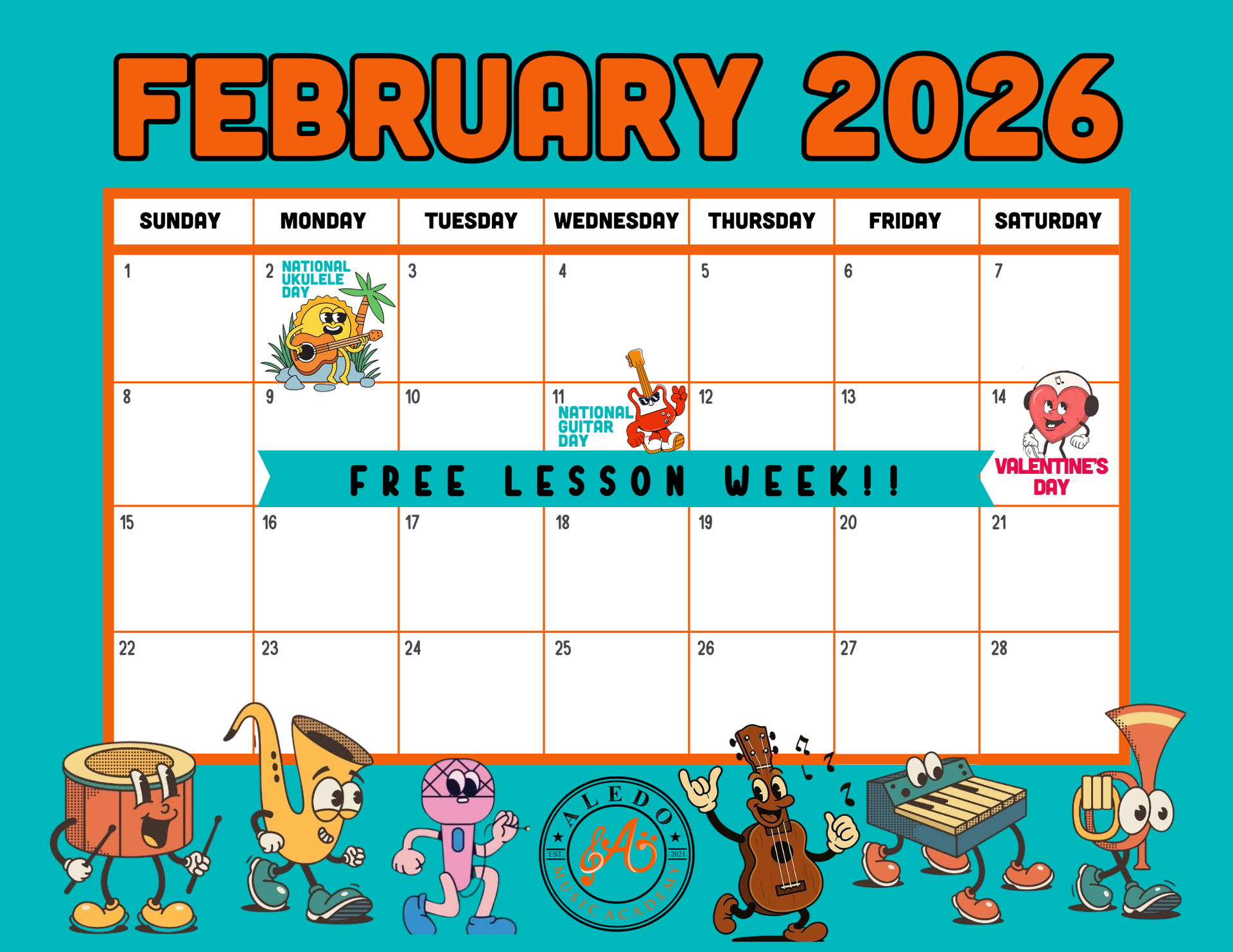 AMA February Calendar
