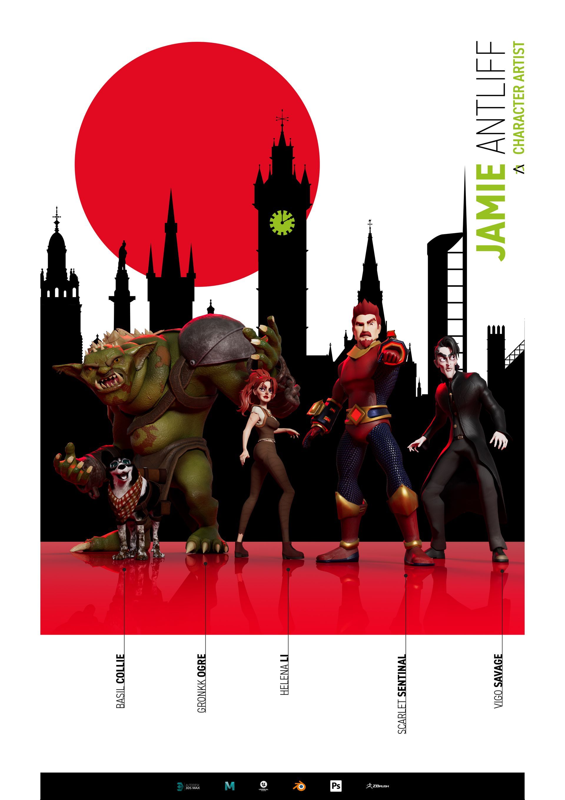 Character poster design