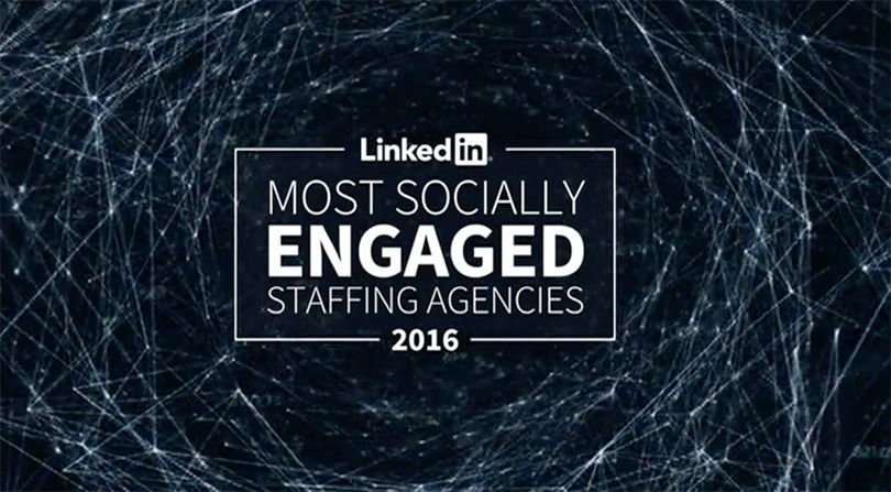Linkedin most socially engaged staffing agencies 2016