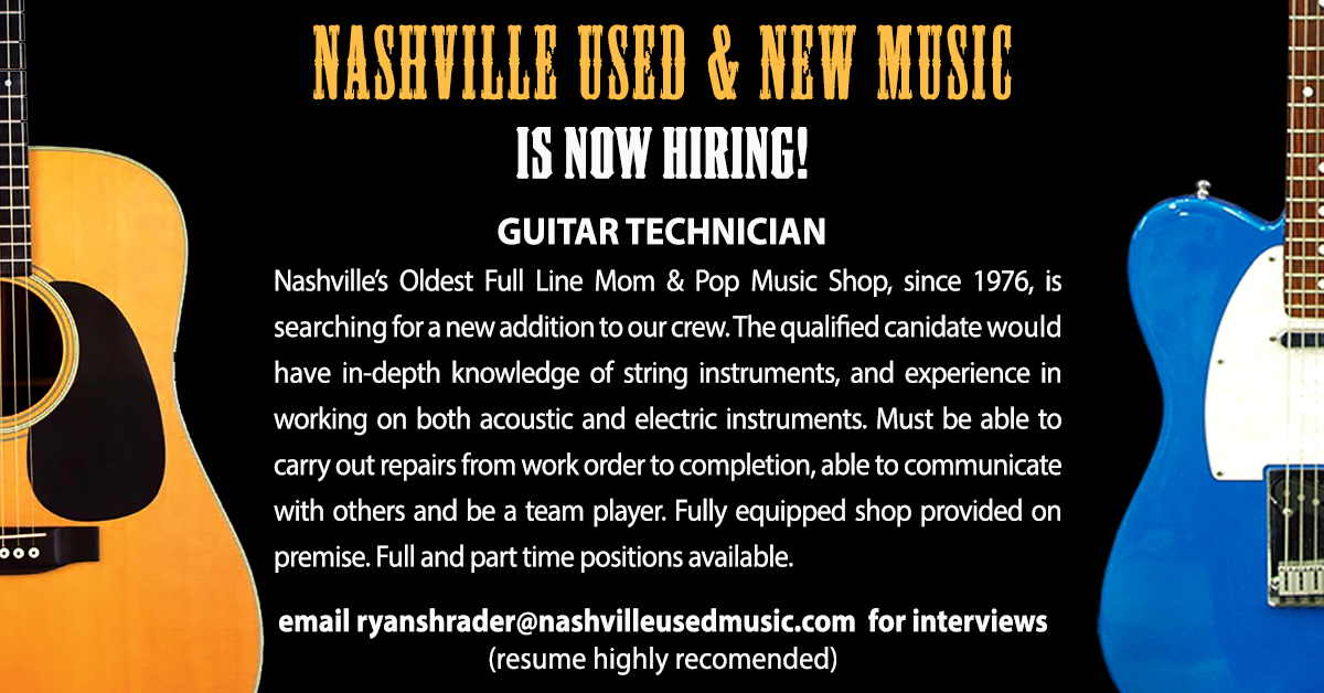Music Store Hiring in Nashville Nashville Used Music