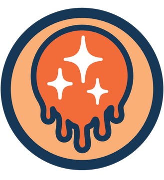 icon of a shield with an orange slice inside