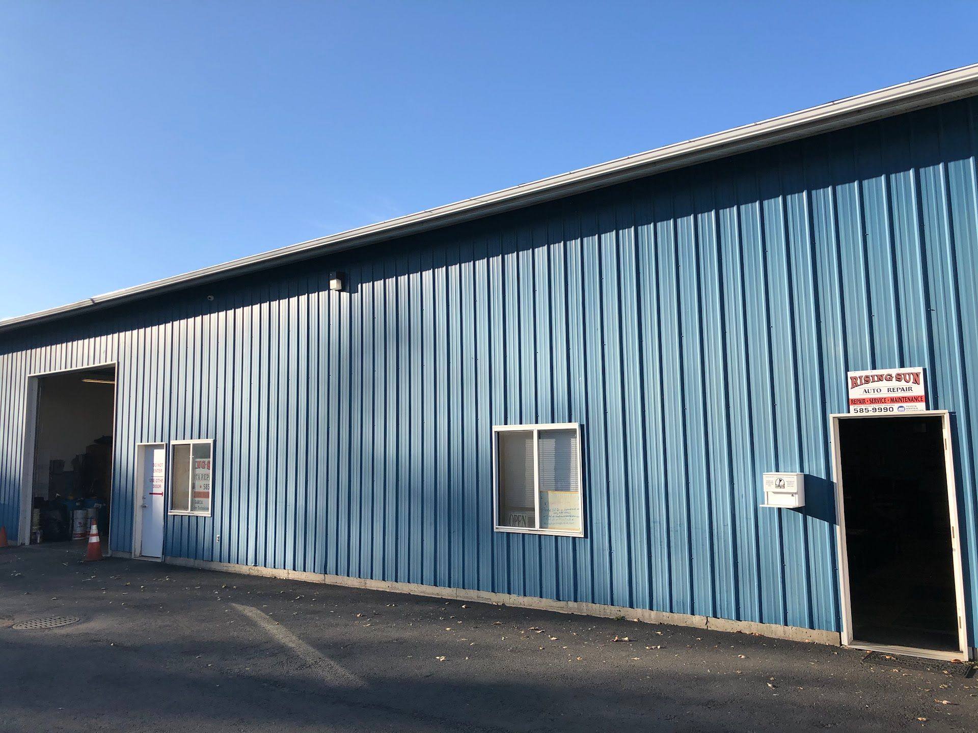 Outside Auto Shop | Rising Sun Auto Repair