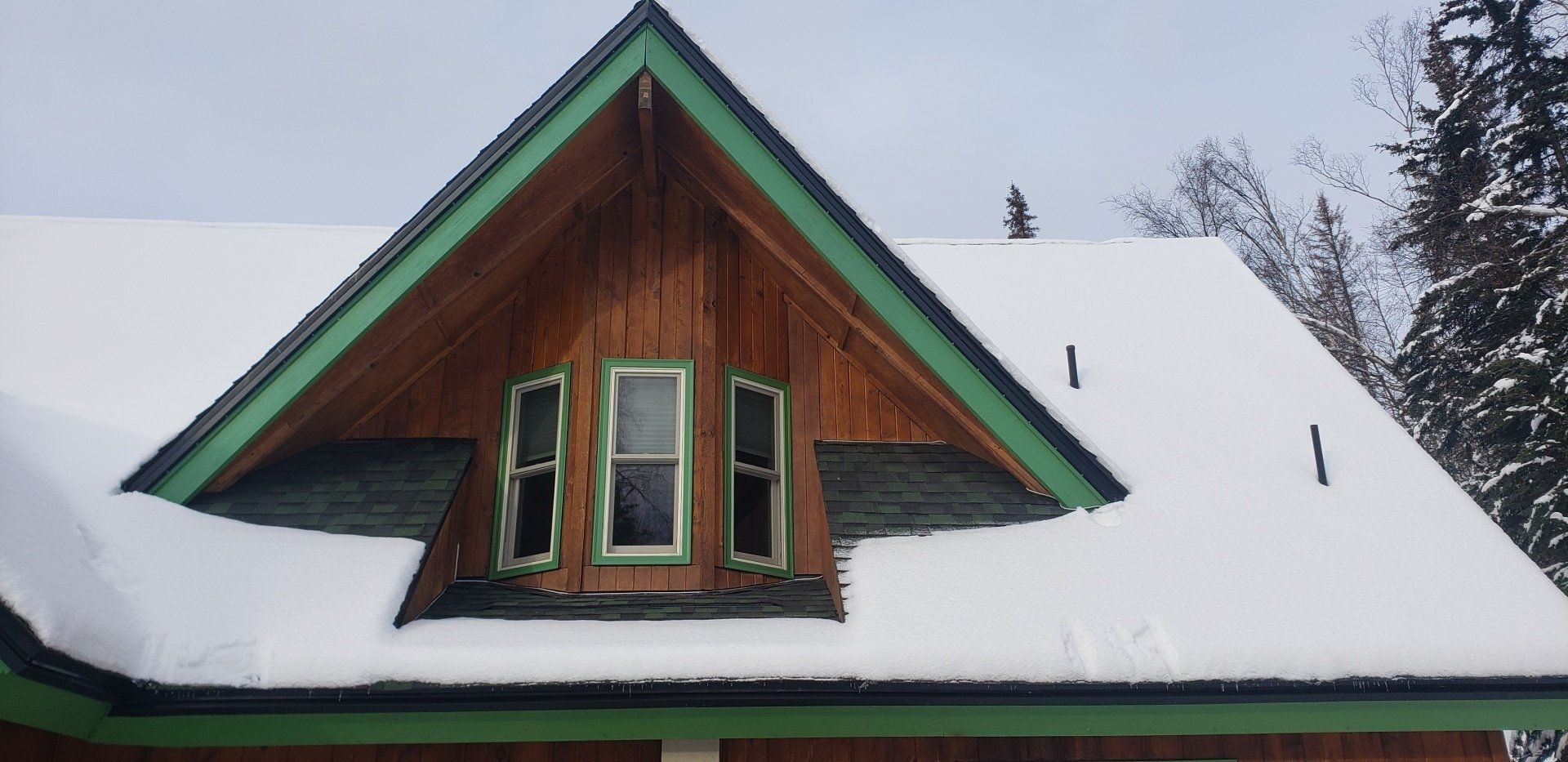 Trimlight Permanent lighting hidden during the day.