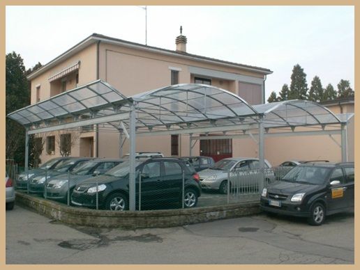 Realizzazione tettoie a carico neve