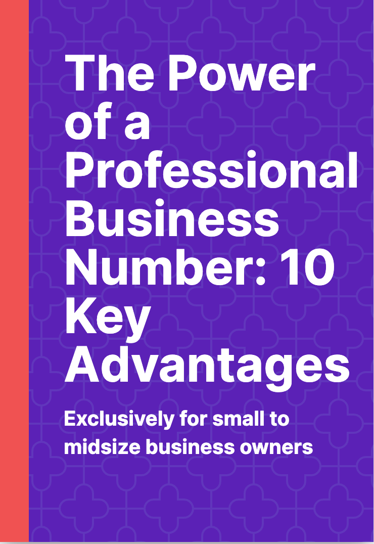 The power of a professional business number : 10 key advantages exclusively for small to midsize business owners