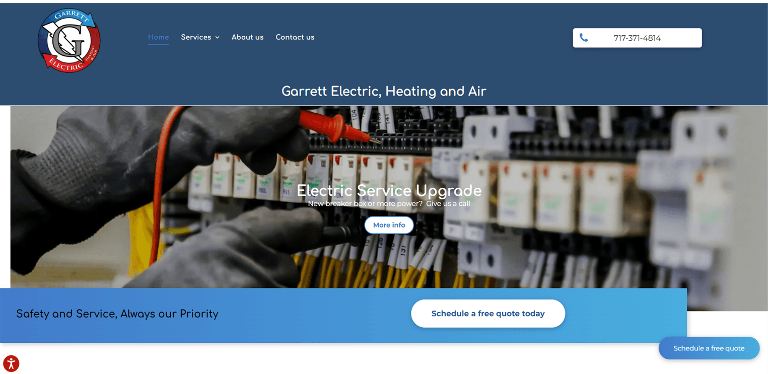 Lancaster PA Electrical Contractor Garrett Electric & HVAC