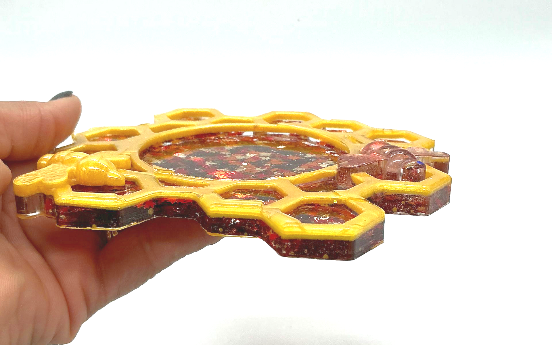 Fall resin coaster