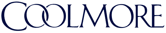 The word coolmore is written in blue on a white background.