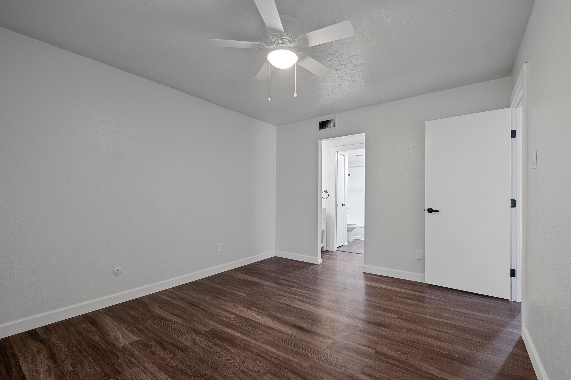 Photo showing the master bedroom from an alternate angle