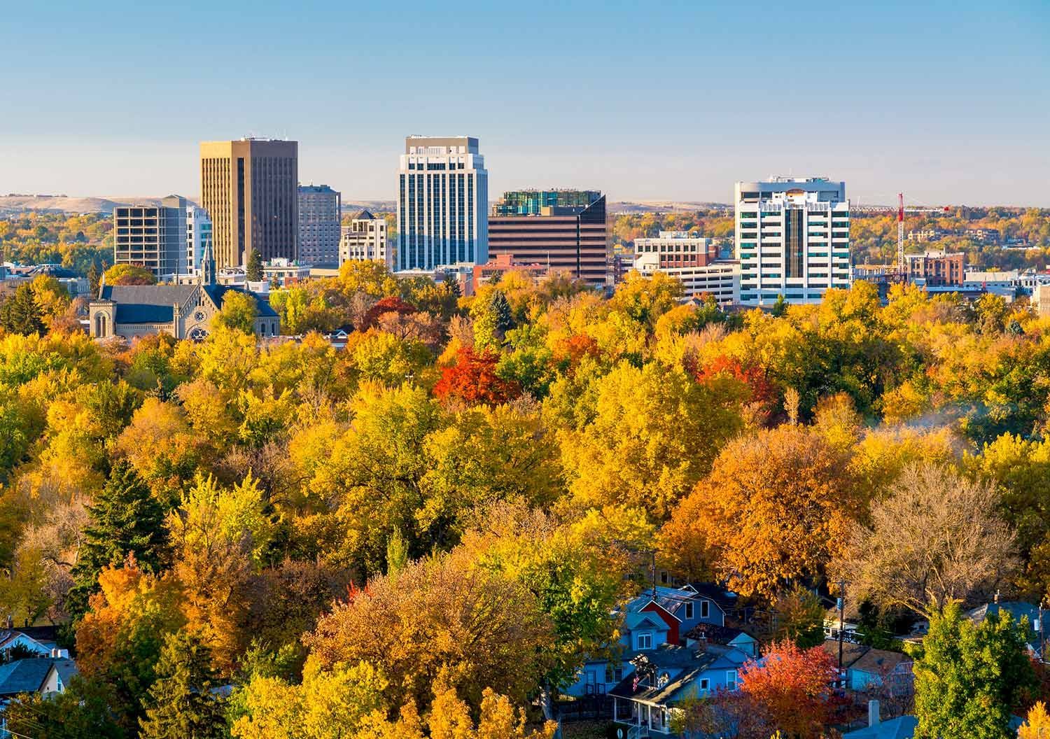 City Skyline and Trees — Pocatello, ID — Wilson Roofing